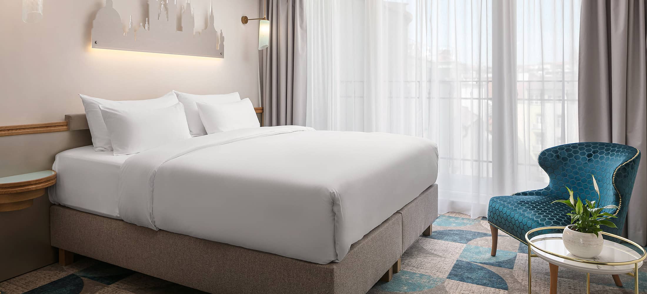 Double room with view | Allure hotel & residence Prague