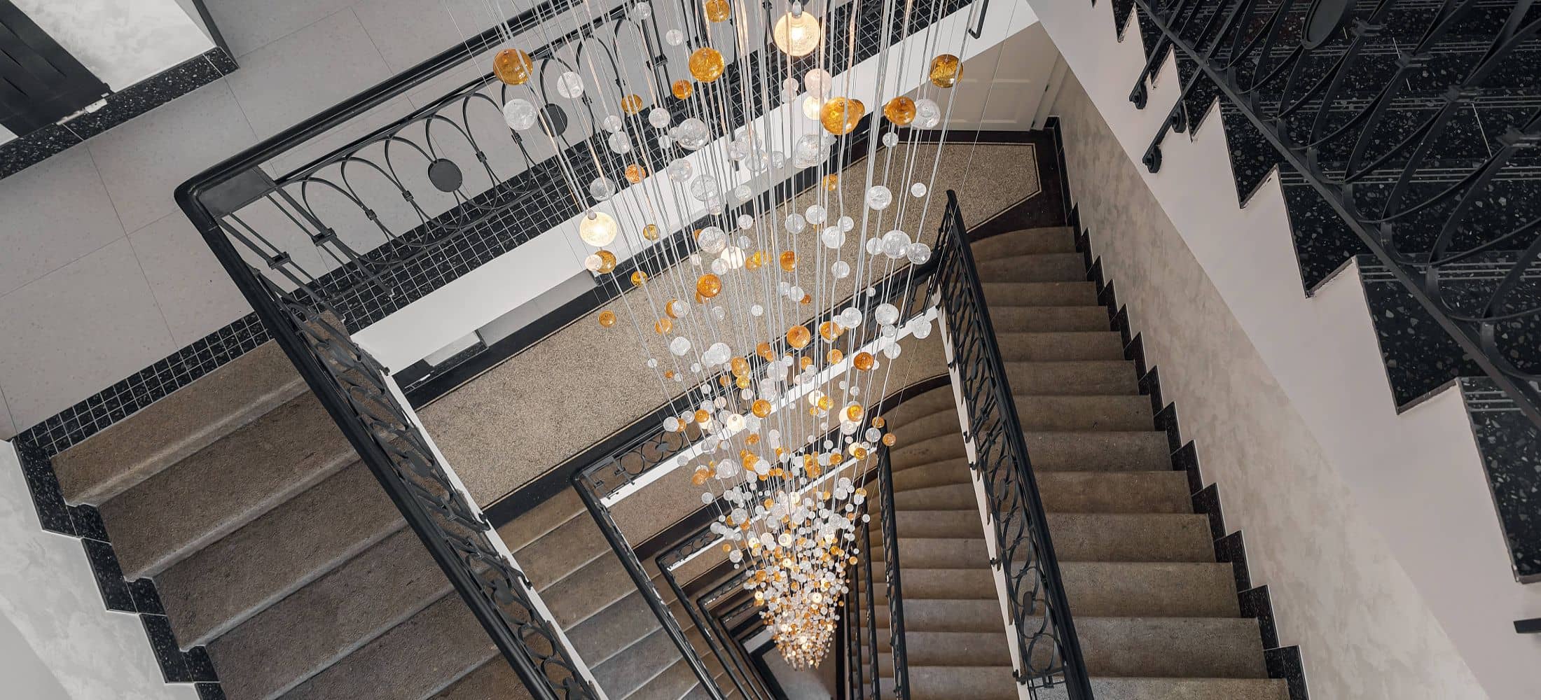 Detail lights staircase | Ave Clara | Allure Hotel & Residence Prague